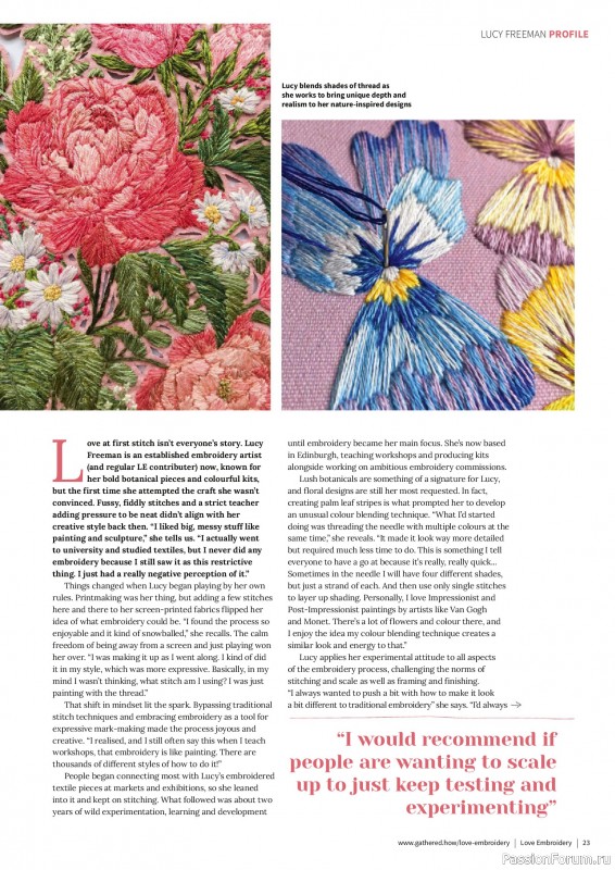 Коллекция вышивки в журнале «Love Embroidery №74 2025»
