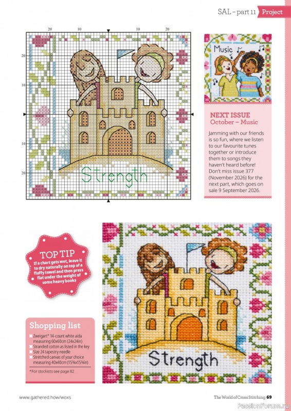 Коллекция вышивки в журнале &laquo;The World of Cross Stitching №377 2026&raquo;