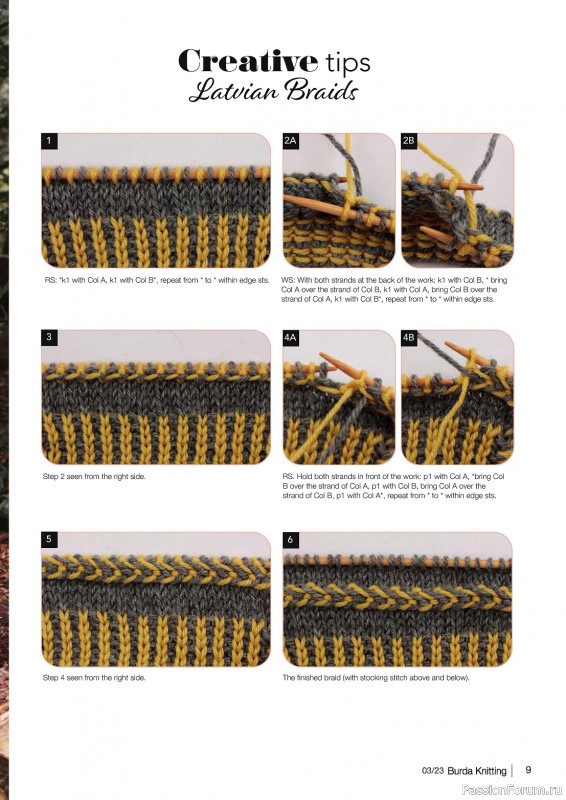 Вязаные модели в журнале «B - Knitting №3 2023»