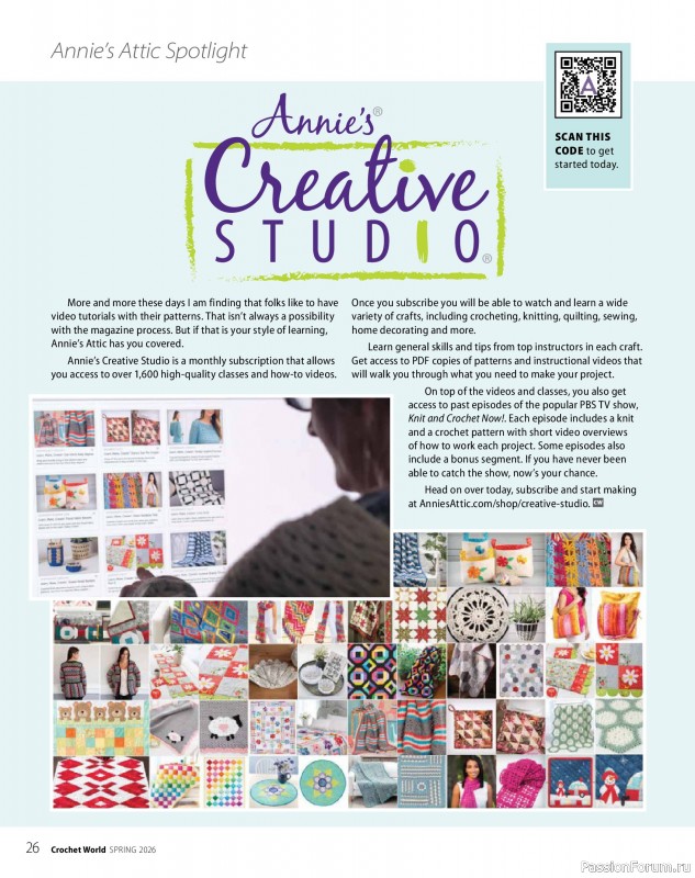 Вязаные проекты крючком в журнале &laquo;Crochet World - Spring 2026&raquo;