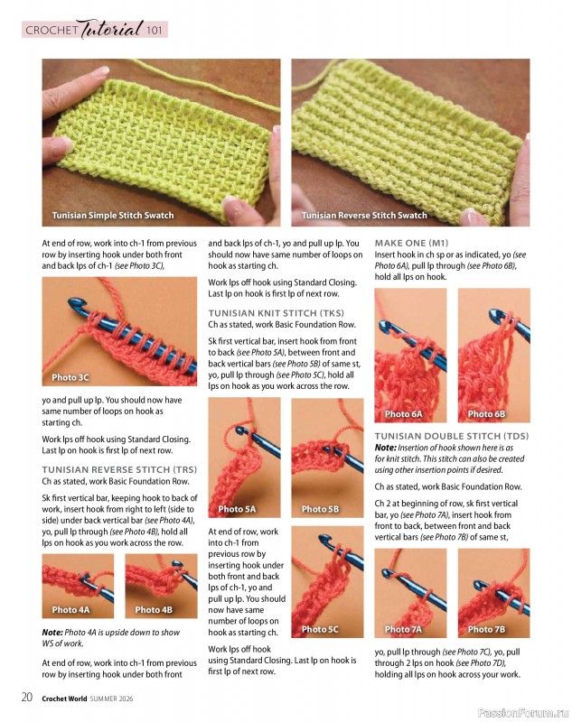 Вязаные проекты крючком в журнале &laquo;Crochet World - Summer 2026&raquo;