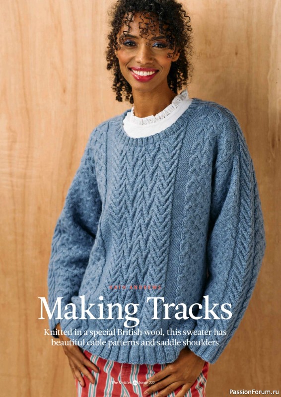 Вязаные проекты спицами в журнале «The Knitter №222 2025»