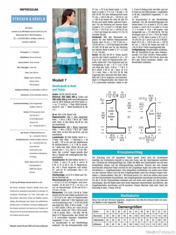 Вязаные проекты в журнале «Stricken und Hakeln №1 2025»