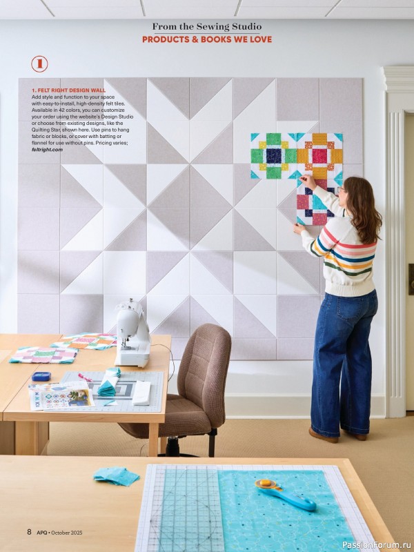Коллекция проектов для рукодельниц в журнале «American Patchwork & Quilting №196 2025»