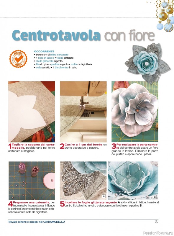 Коллекция проектов для рукодельниц в журнале «I Love Cucito Speciale №6 2025-2026 Natale»