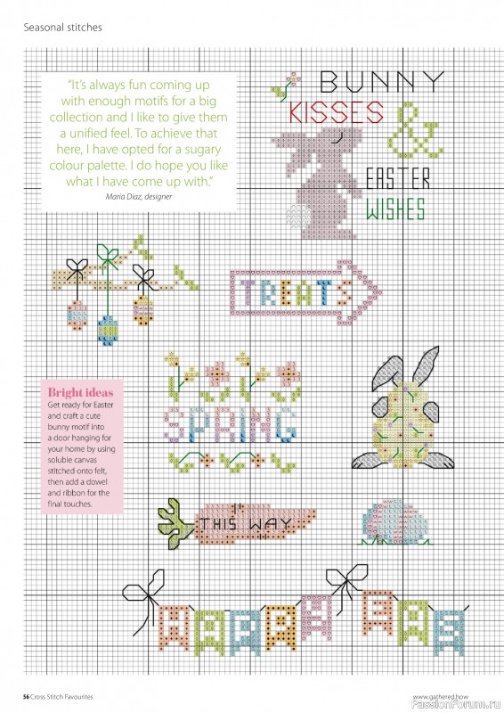 Коллекция вышивки в журнале &laquo;Cross Stitch Favourites - Spring 2025&raquo;