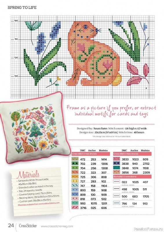 Коллекция вышивки в журнале «CrossStitcher №393 2023»