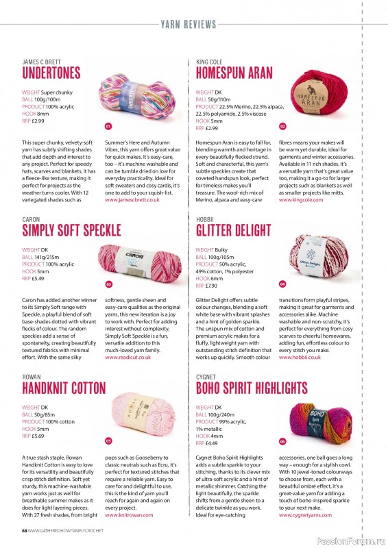 Вязаные проекты крючком в журнале «Simply Crochet №178 2026»