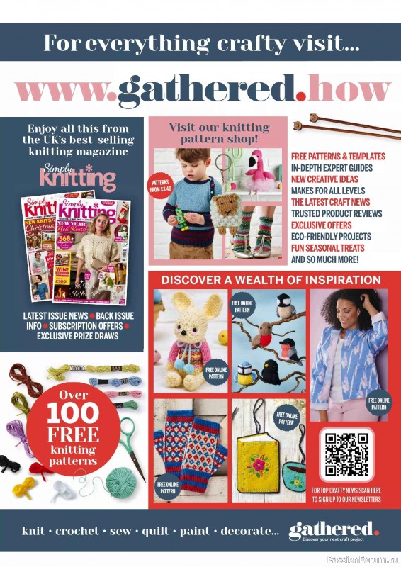 Вязаные проекты в журнале &laquo;Simply Knitting №272 2025&raquo;