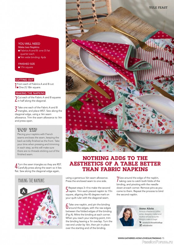 Коллекция проектов для рукодельниц в журнале «Love Patchwork & Quilting №155 2025»