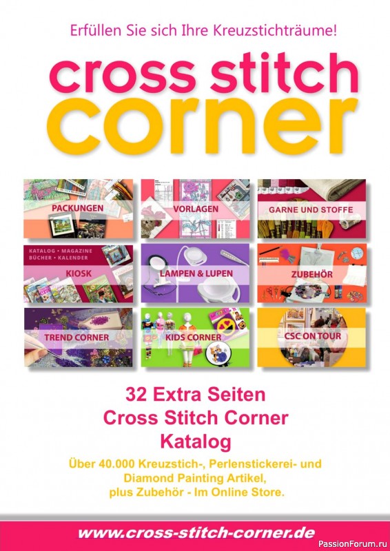 Коллекция вышивки крестиком в журнале «Kreuzstich Motive №22 2020»