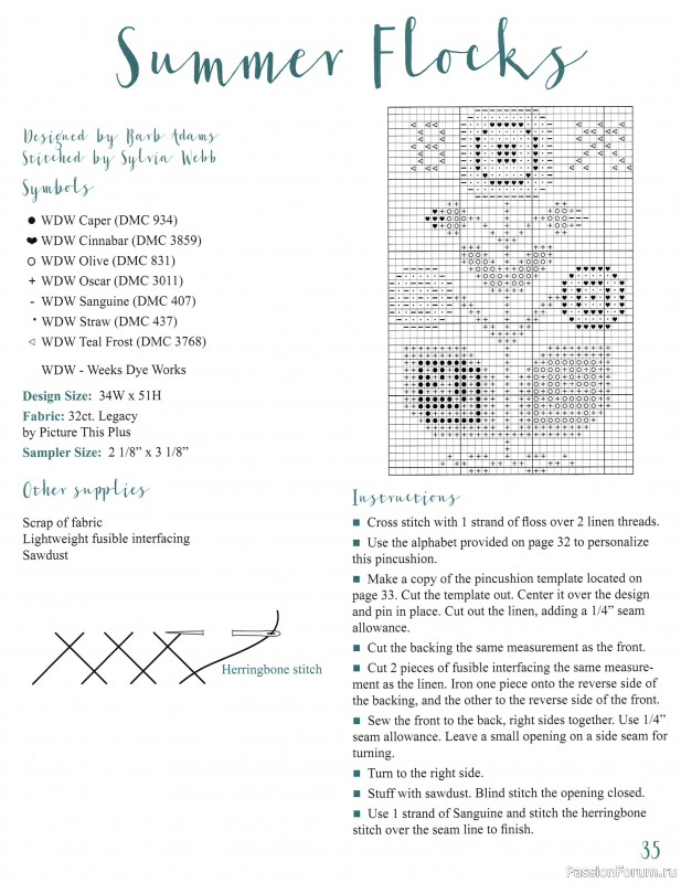 Коллекция вышивки в книге «Sewing Club»
