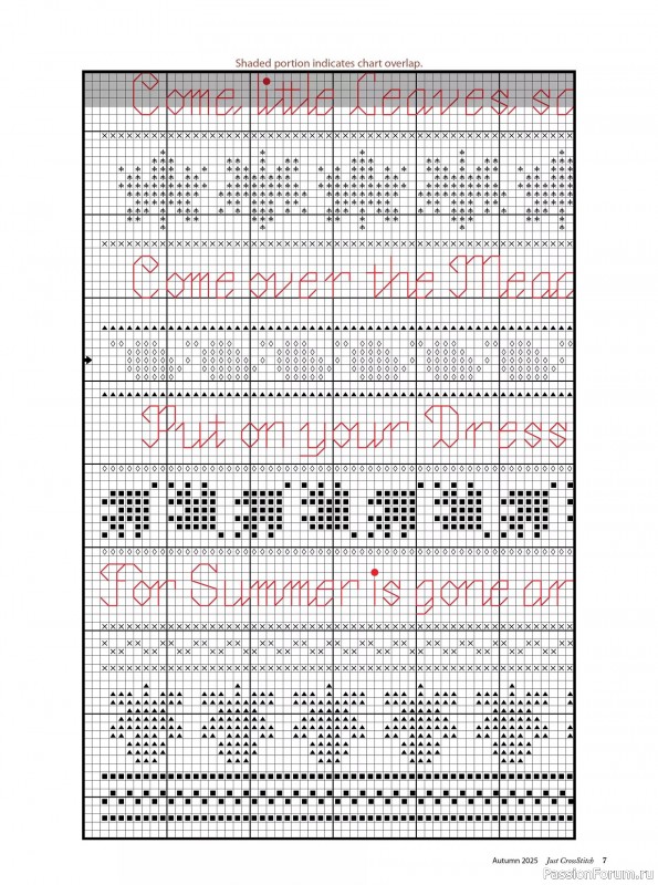 Коллекция вышивки в журнале «Just CrossStitch - Autumn 2025»