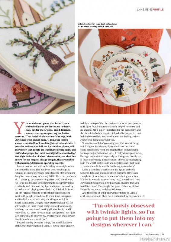 Коллекция вышивки в журнале «Love Embroidery №70 2025»