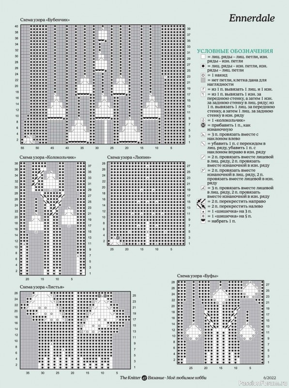 Вязаные модели спицами в журнале «The Knitter №6 2022»
