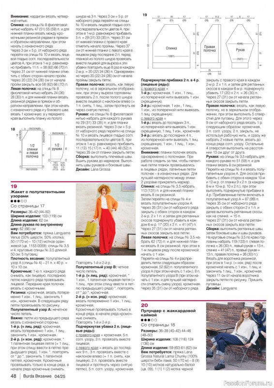 Вязаные модели в журнале «B-Вязание №4 2025»