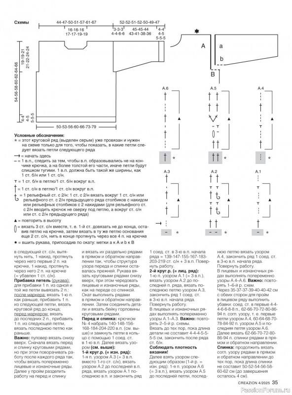Вязаные модели в журнале «Creazion №4 2025»