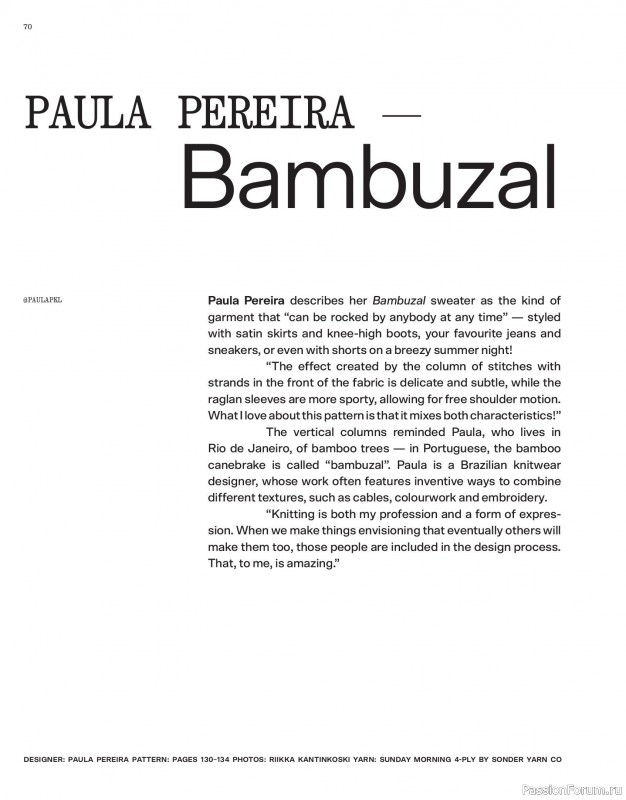 Вязаные модели в журнале «Laine Magazine №24 2025 Spring»