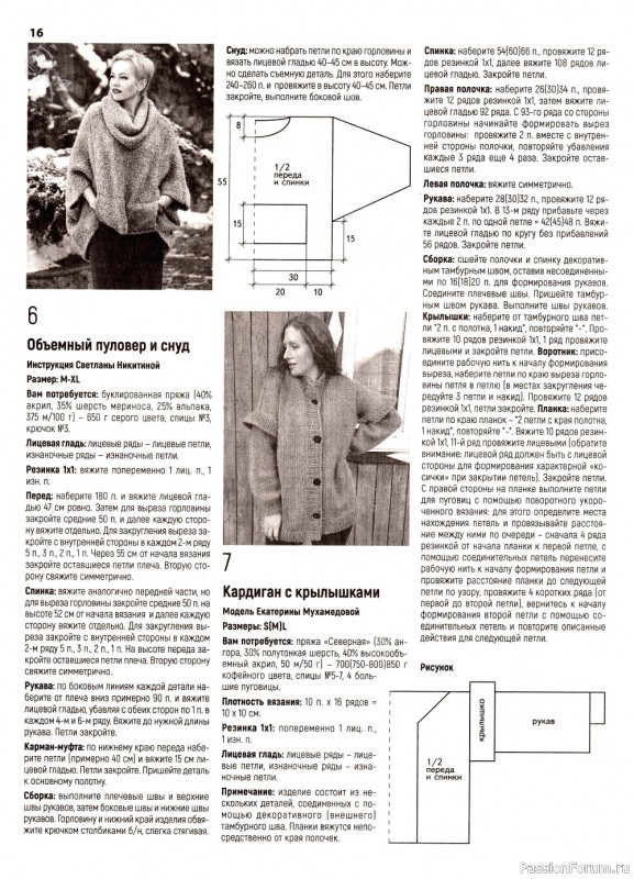 Вязаные модели в журнале «Вязаная одежда для солидных дам №6 2022»