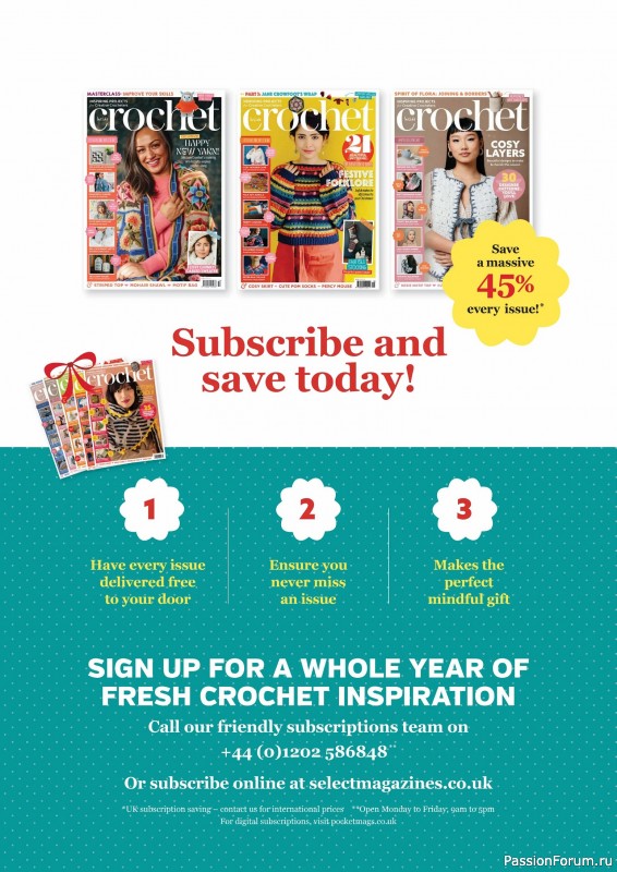 Вязаные проекты крючком в журнале &laquo;Inside Crochet №187 2026&raquo;