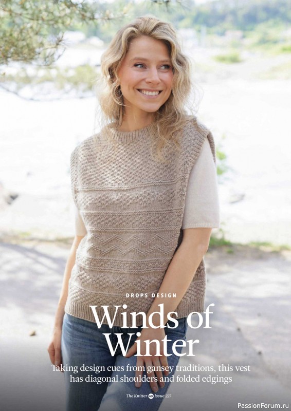 Вязаные проекты спицами в журнале «The Knitter №227 2026»
