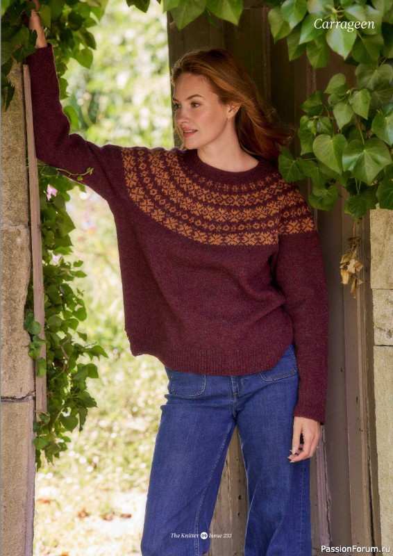 Вязаные проекты спицами в журнале «The Knitter №232 2026»