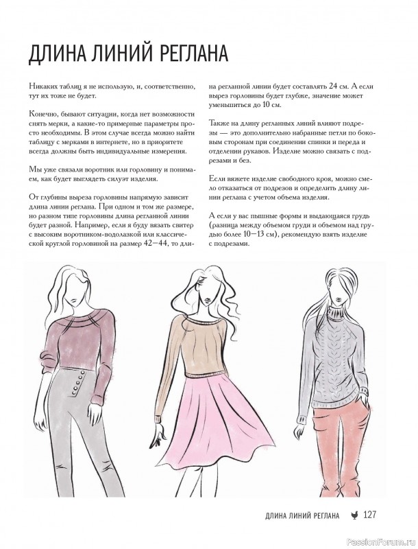 Вязаные проекты в книге &laquo;Реглан сверху&raquo;.