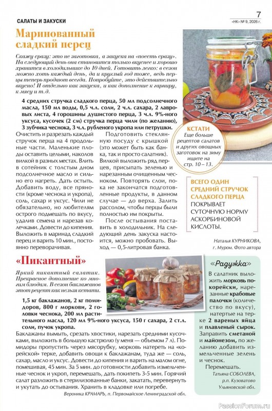 Коллекция кулинарных рецептов в журнале &laquo;Наша кухня №9 2026&raquo;
