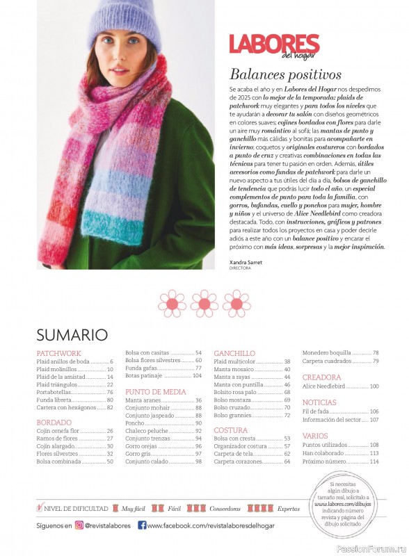 Коллекция проектов для рукодельниц в журнале «Labores del hogar №792 2025»