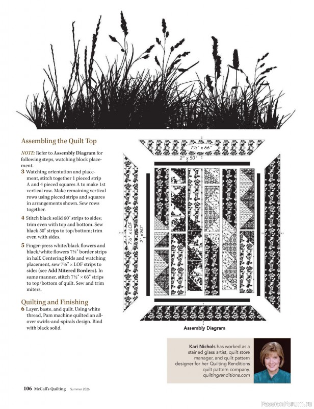 Коллекция проектов для рукодельниц в журнале &laquo;McCall's Quilting - Summer 2026&raquo;