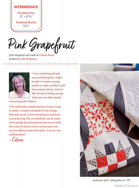 Коллекция проектов для рукодельниц в журнале «Quiltmaker №224 2026»