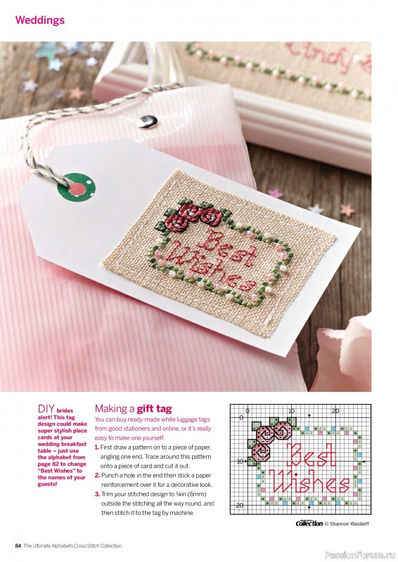 Коллекция вышивки в журнале «Cross Stitch Collection - The Ultimate Alphabets 2026»