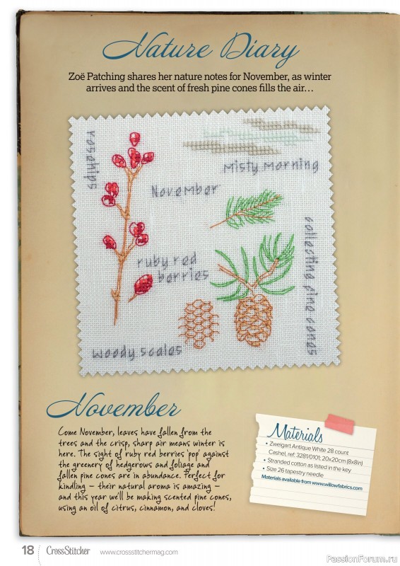 Коллекция вышивки в журнале «CrossStitcher №389 2022»