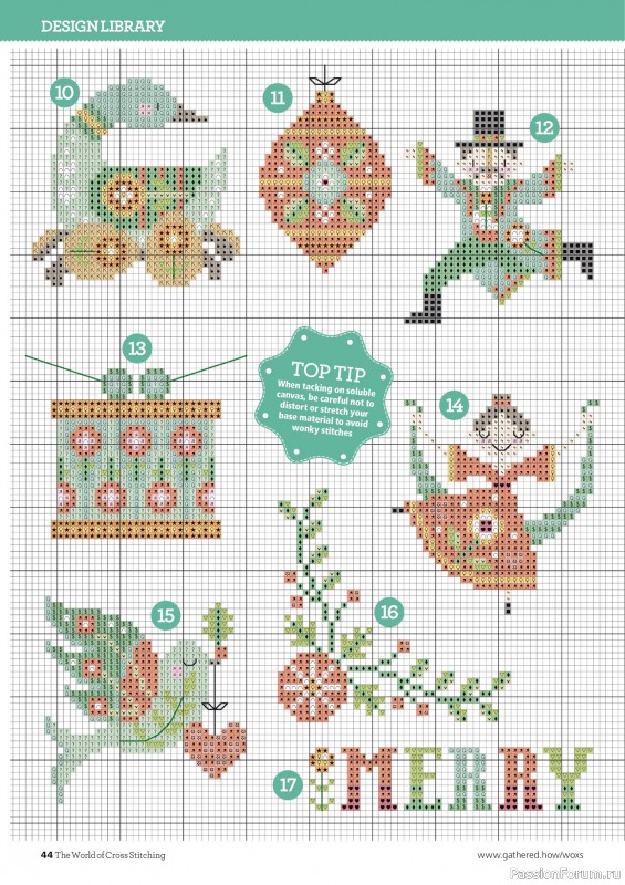 Коллекция вышивки в журнале «The World of Cross Stitching №365 2025»