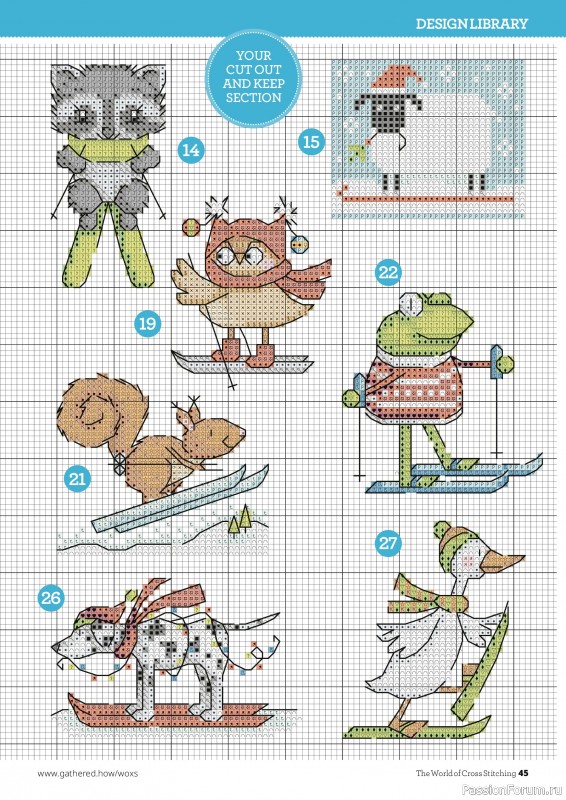 Коллекция вышивки в журнале «The World of Cross Stitching №377 2026»