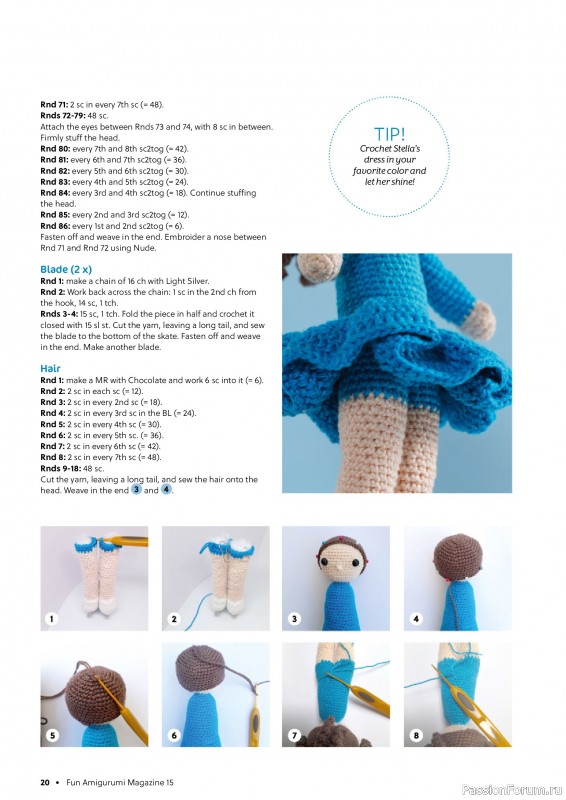 Вязаные проекты крючком в журнале «Fun Amigurumi Magazine №15 2025»