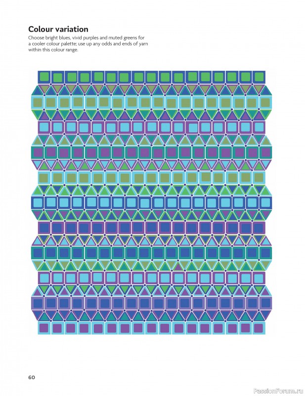 Вязаные проекты в книге «Block-by-Block Blankets and Afghans».