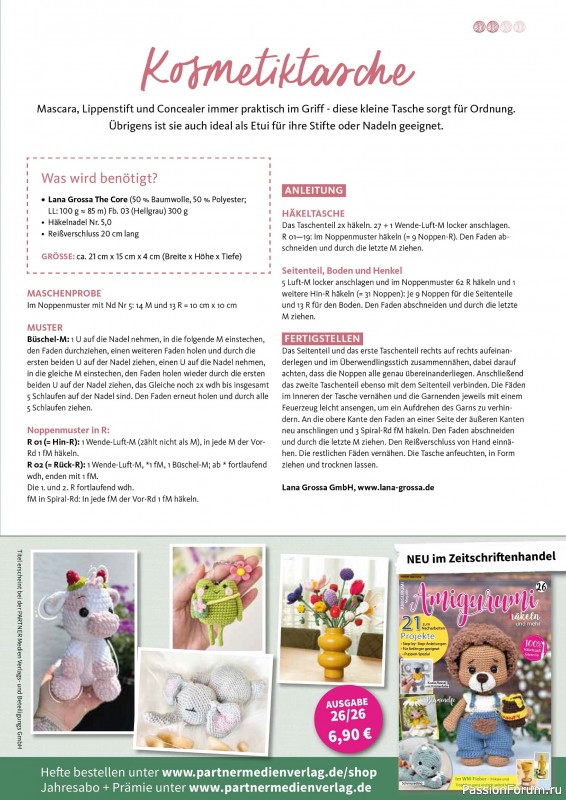 Вязаные проекты в журнале &laquo;Hakeln Spezial №2 2026 - Taschen&raquo;