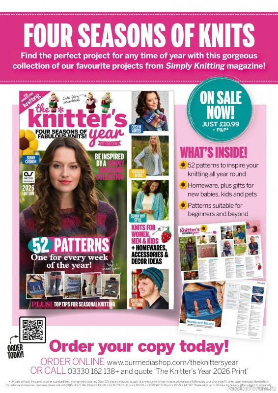 Вязаные проекты в журнале «Simply Knitting №279 2026»