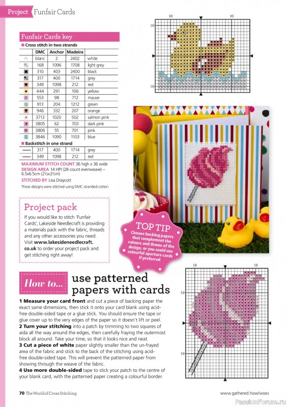 Коллекция вышивки в журнале «The World of Cross Stitching №358 2025»