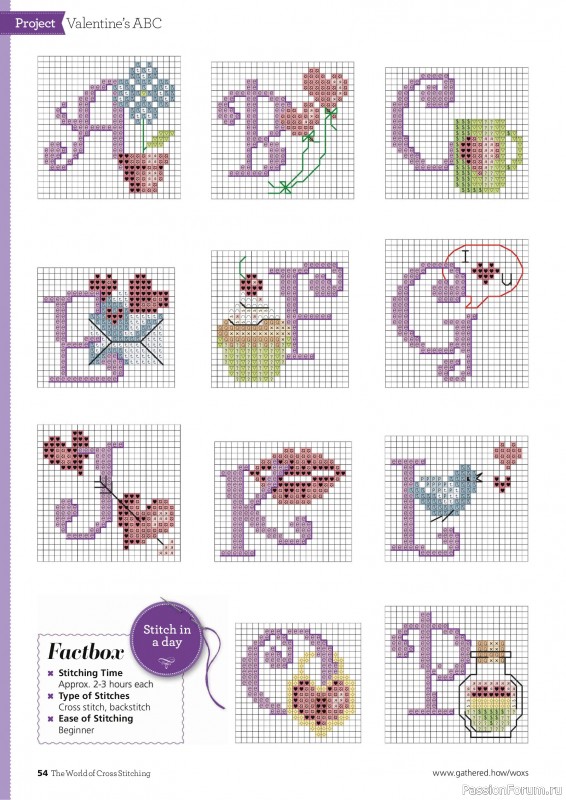 Коллекция вышивки в журнале &laquo;The World of Cross Stitching №368 2025&raquo;