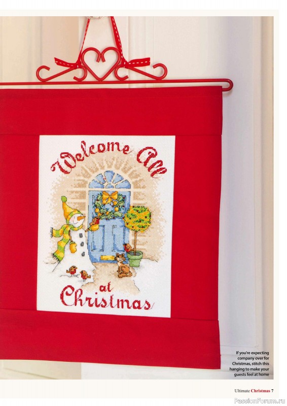 Коллекция вышивки в журнале «Ultimate CrossStitch - Christmas 2025»