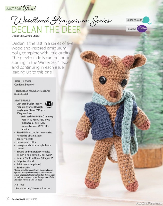 Вязаные проекты крючком в журнале «Crochet World - Winter 2025»