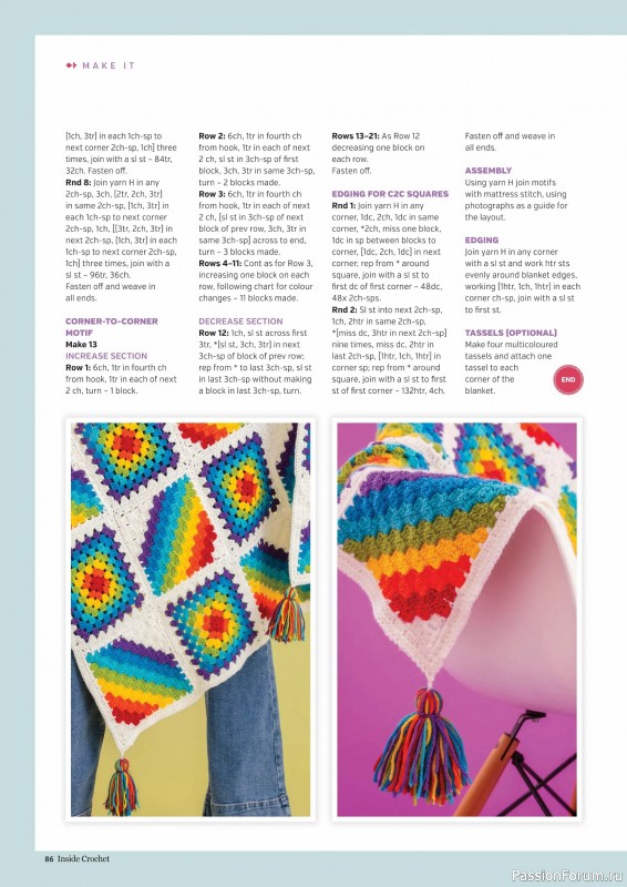 Вязаные проекты крючком в журнале &laquo;Inside Crochet №185 2025&raquo;