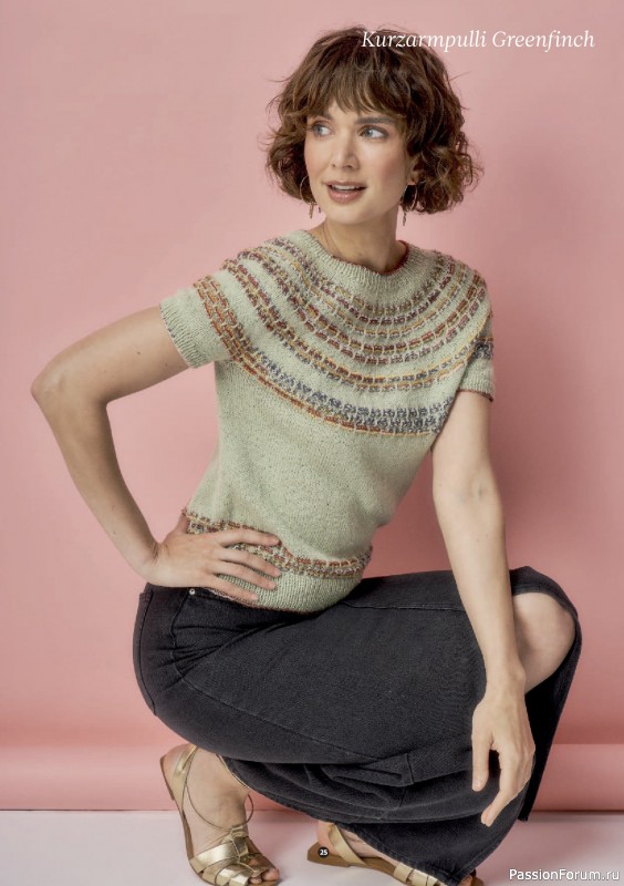 Вязаные проекты спицами в журнале «The Knitter №77 2025 Germany»