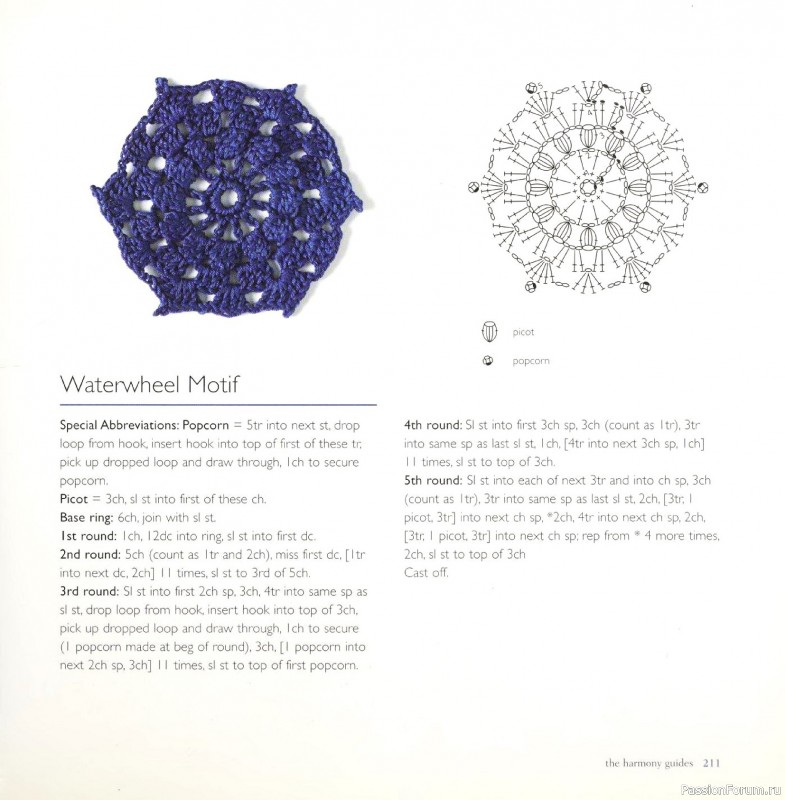 Вязаные проекты в книге &laquo;Crochet Stitch Motifs&raquo;. Продолжение