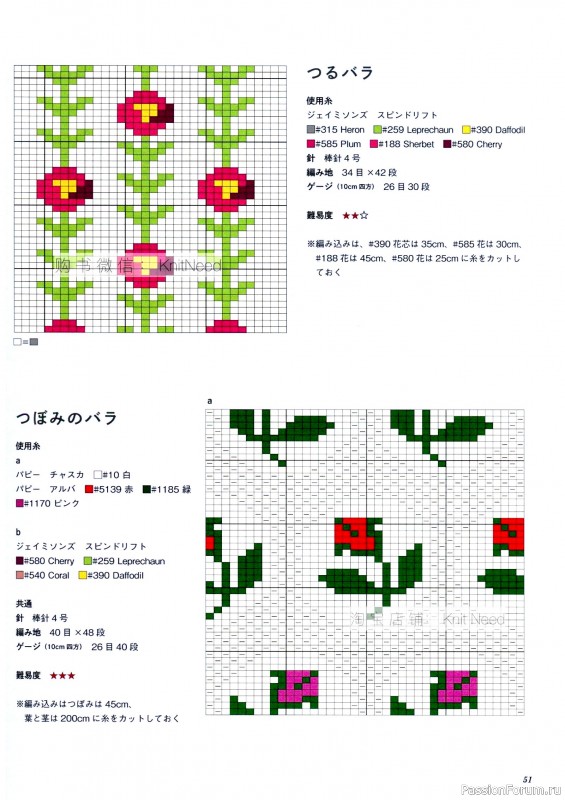 Вязаные проекты в книге «Flower Knitting». Часть 1