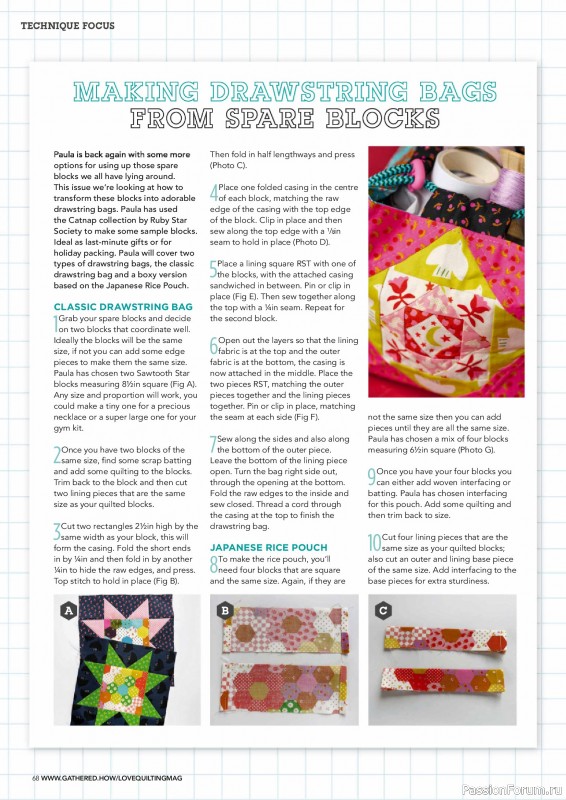 Коллекция проектов для рукодельниц в журнале «Love Patchwork & Quilting №156 2025»