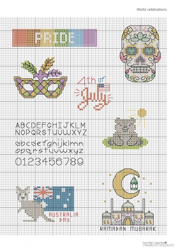 Коллекция вышивки в журнале «Cross Stitch Favourites - Celebrations 2024»