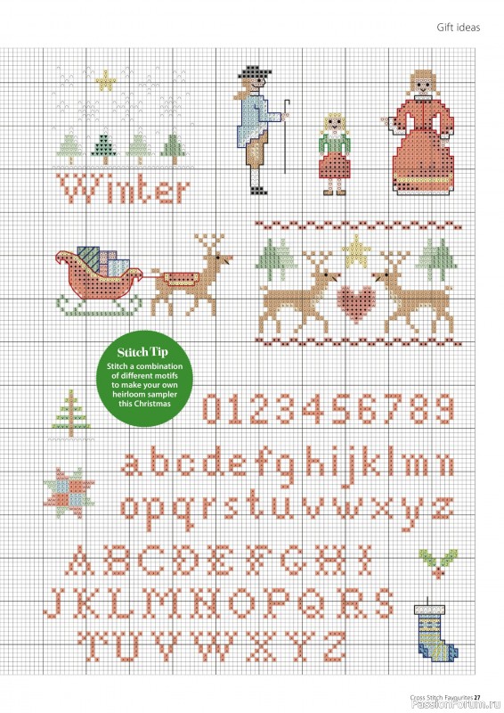 Коллекция вышивки в журнале «Cross Stitch Favourites - Christmas 2023»